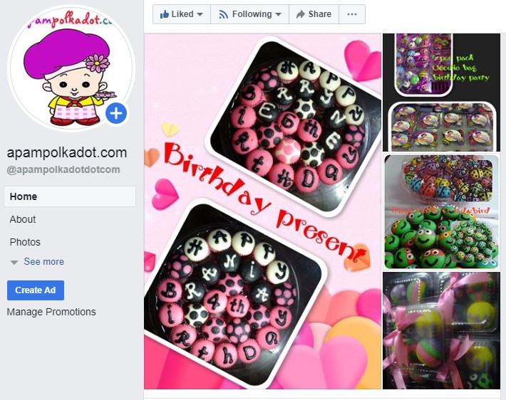Online Business dan Saya 2 Apam Polkadot