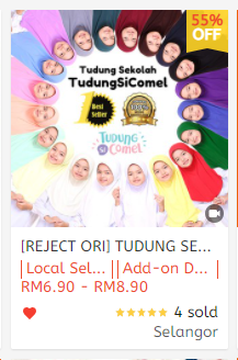 Strategi Setting Harga Shopee - Harga Kelihatan Murah 1 RM6.90