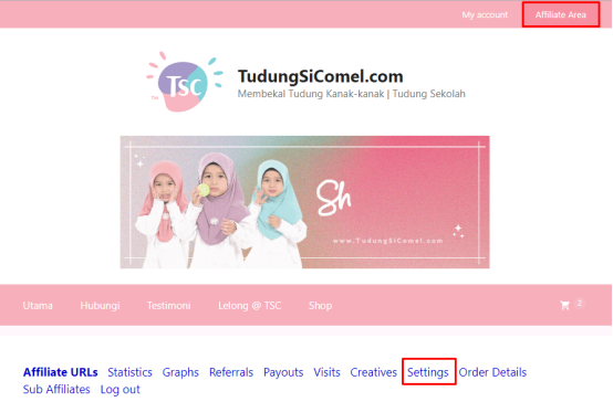 Panduan menukar “SLUG” /URL Link Affiliate 2 image 4