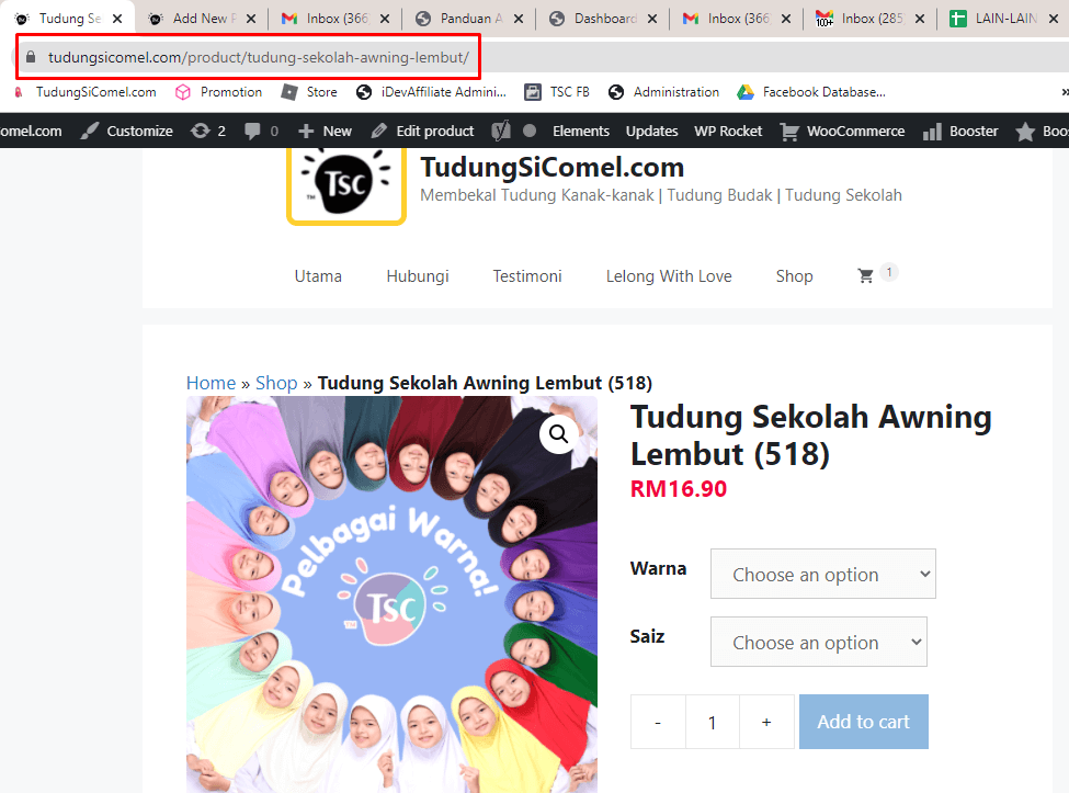 Bagaimana nak promosikan produk tertentu atau Generate Special Affiliate Link? 1 image 22