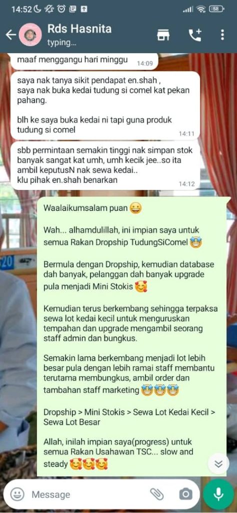 GEMBIRA SANGAT 1 mini stokis tudungsicomel