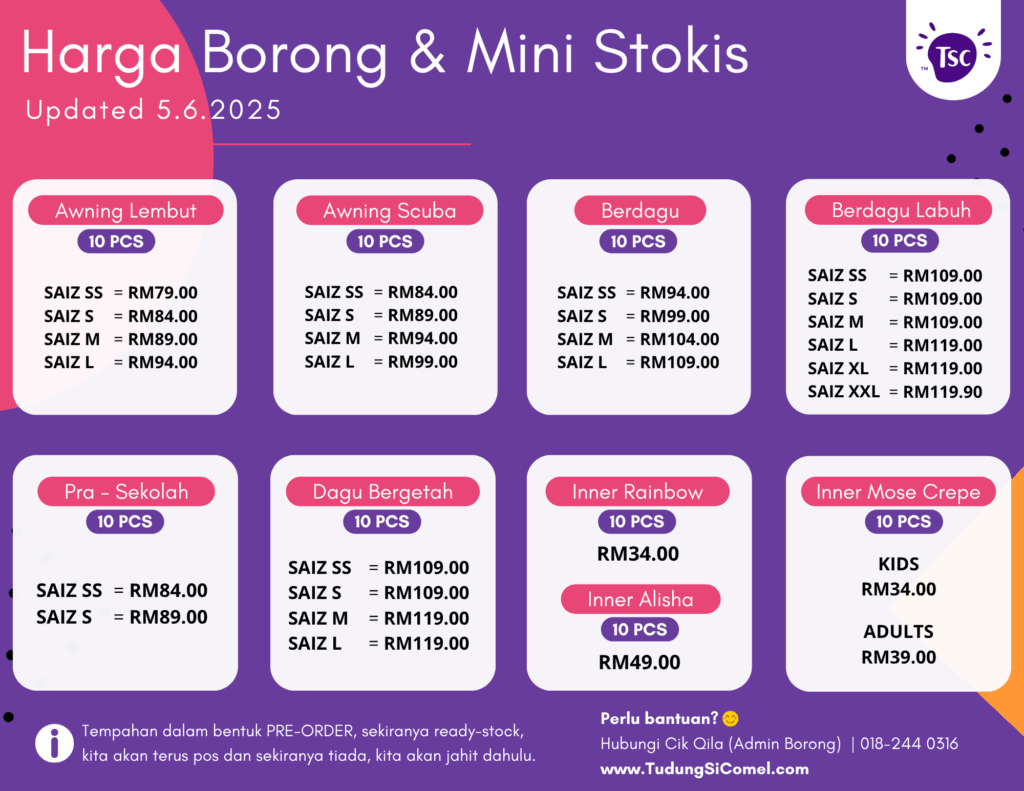 Panduan Harga Borong / Mini Stokis 5 HARGA PUKAL 2022