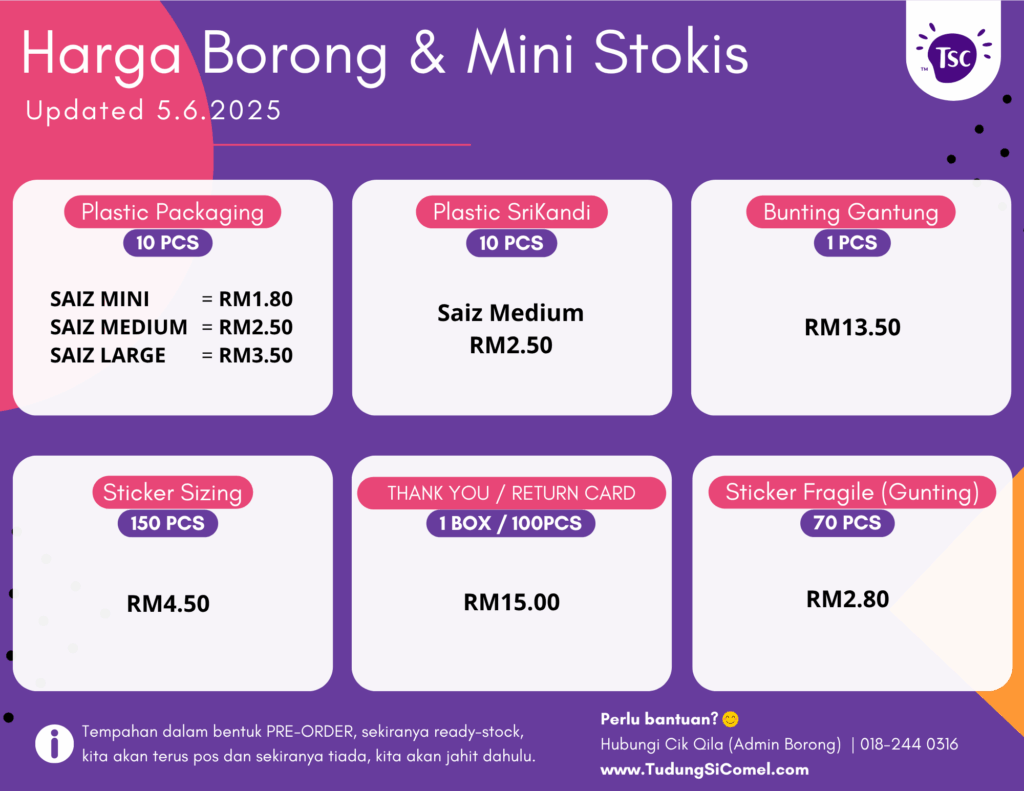 Panduan Harga Borong / Mini Stokis 7 HARGA PUKAL 2022 3