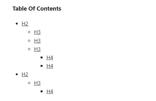 Panduan Setting Table Of Contents (TOC) 2 table of content structure