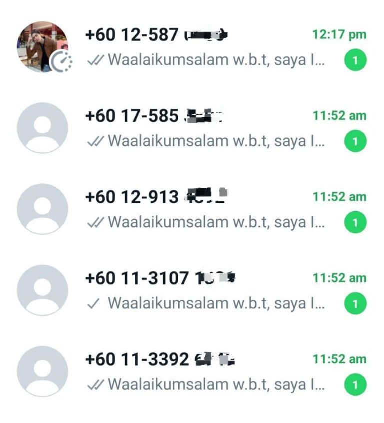 berderet wasap