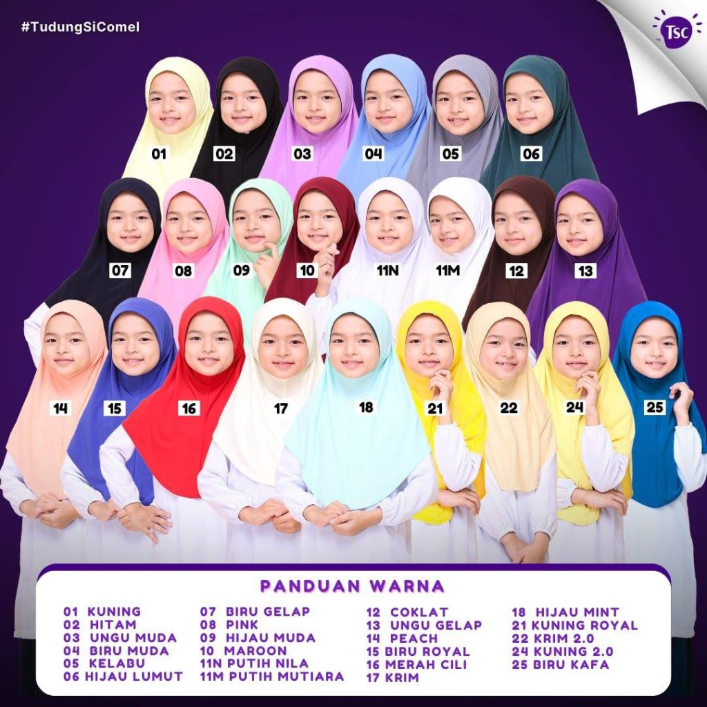 Panduan Melayan Pelanggan Menerusi whatsapp 2 Senarai Warna Tudung Sekolah TudungSiComel