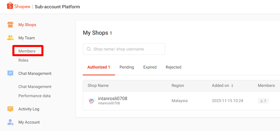 Macam Mana Nak Create Sub Account dan Create Members di Sub Account Shopee 10 SUB 5