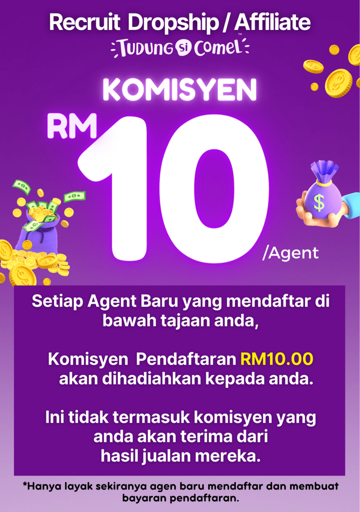 PROGRAM PENCEN RAKAN USAHAWAN TUDUNGSICOMEL 2 Daftar Dropship Affiliate