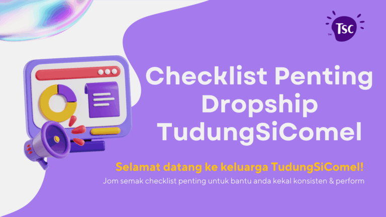 Checklist Dropship Baru TudungSiComel