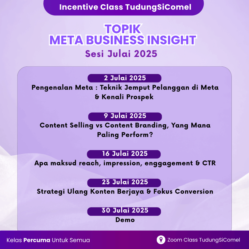 ZOOM LIVE KELAS class Tips Grow Jualan di IG 28