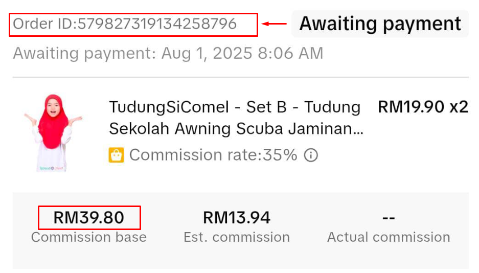 Reward Ogos - Cabutan Bertuah Mingguan Rakan Usahawan TudungSiComel 3 image 18