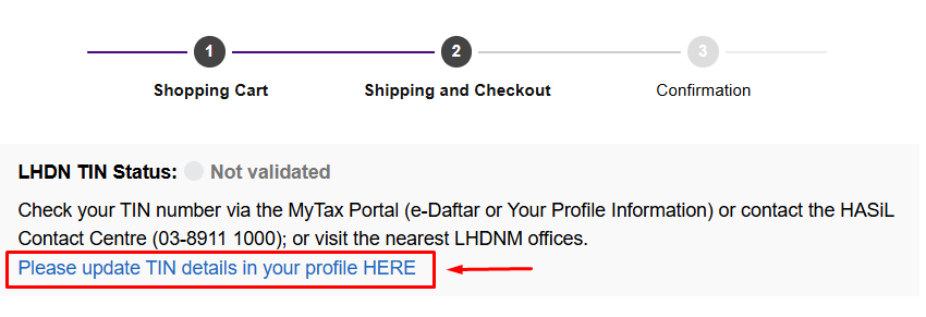 Panduan Kemaskini Nombor TIN 2 image