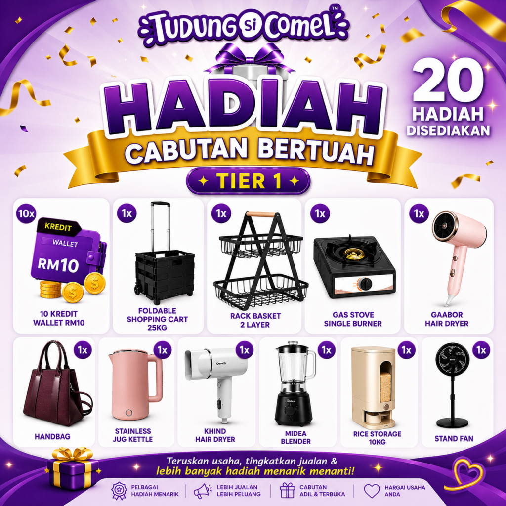 Cabutan Bertuah Ejen - Julai 2026 1 Poster Hadiah Cabutan Bertuah Tier 1