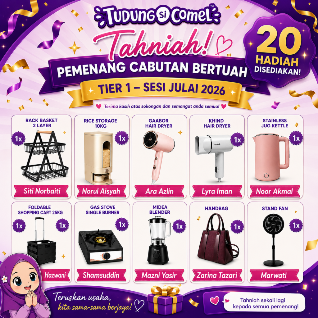 Pemenang Cabutan Bertuah Ejen - Sesi Julai 1 ChatGPT Image Aug 17 2026 04 05 12 PM