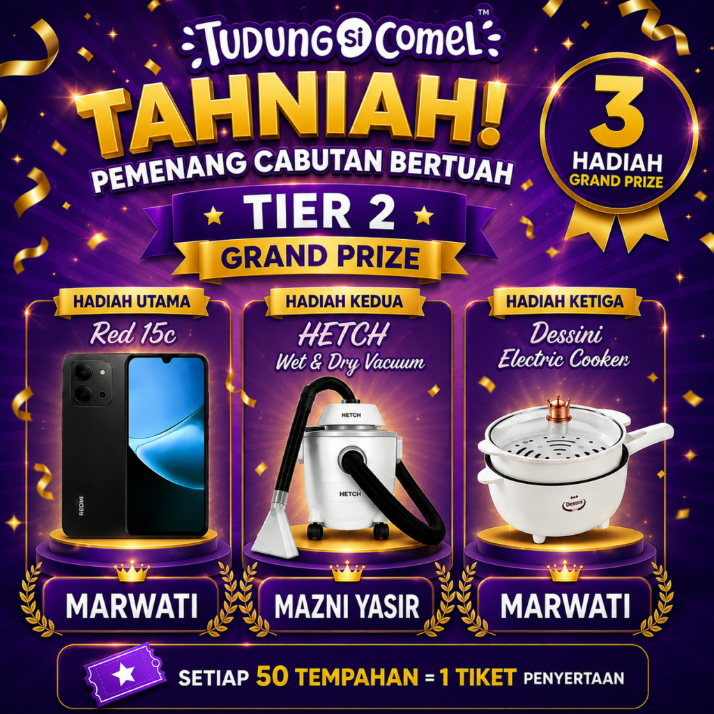 Pemenang Cabutan Bertuah Ejen - Sesi Julai 3 ChatGPT Image Aug 17 2026 04 05 27 PM